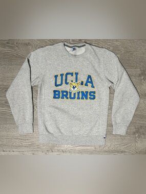 Vintage Russell Athletic Gray UCLA Bruins Crewneck with Blue & Gold Lettering